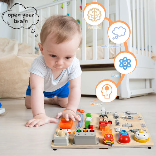 Wooden Busy Board