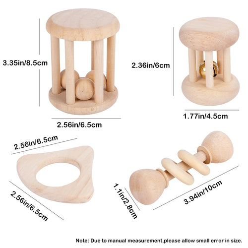 Wooden Monterossi 4-piece toys