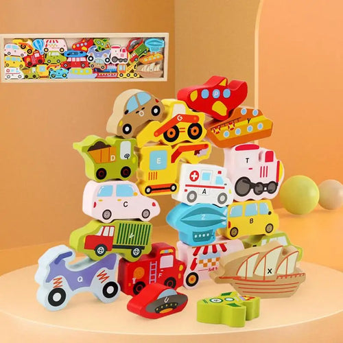 Wooden Stacked Puzzle Toy