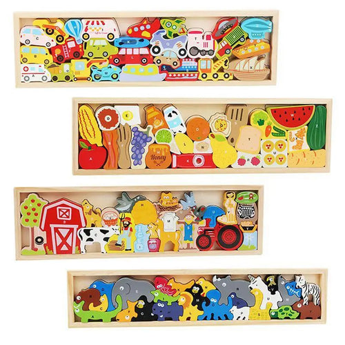 Wooden Stacked Puzzle Toy