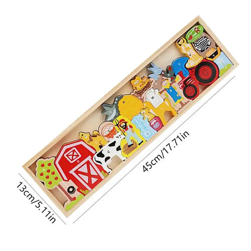 Wooden Stacked Puzzle Toy